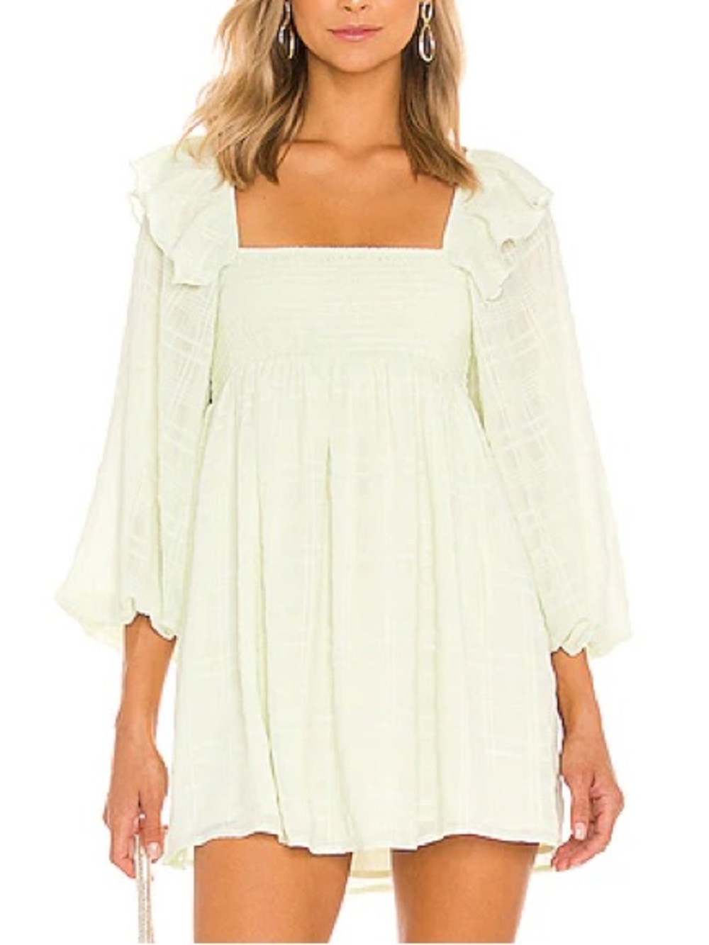Tularosa Thea Mini Dress in Mint Green